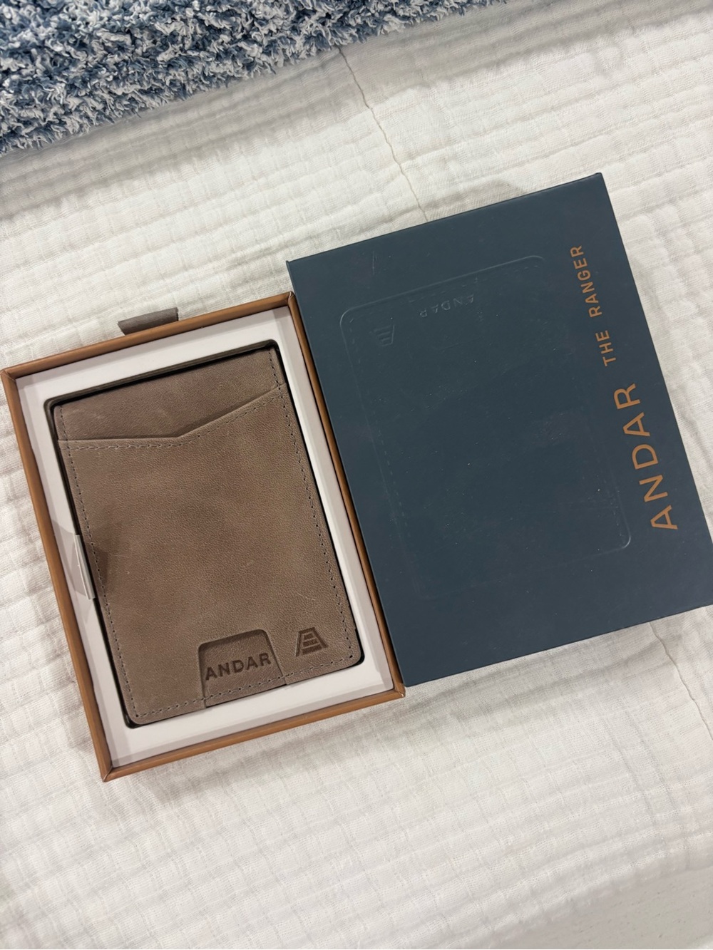 Andar Ranger Slim Card Wallet - Brown